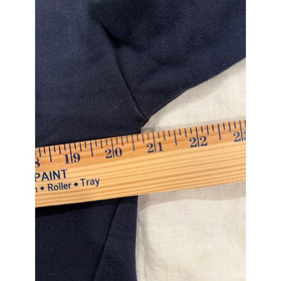 Athleta Long Sleeve Asymmetrical Zip Cityscape Sweatshirt Blue Women's Size XXS - Picture 8 of 10